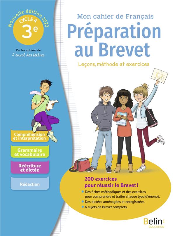 MON CAHIER DE FRANCAIS - PREPARATION AU BREVET 2022