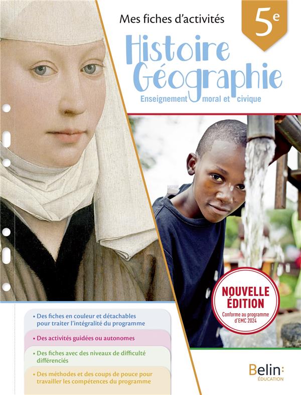 MES FICHES D'ACTIVITES HISTOIRE GEOGRAPHIE EMC 5E 2024