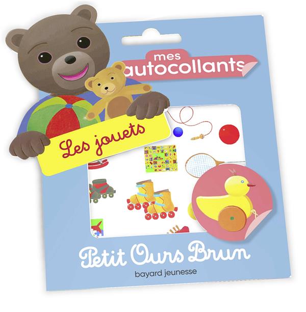 MES AUTOCOLLANTS PETIT OURS BRUN - LES JOUETS