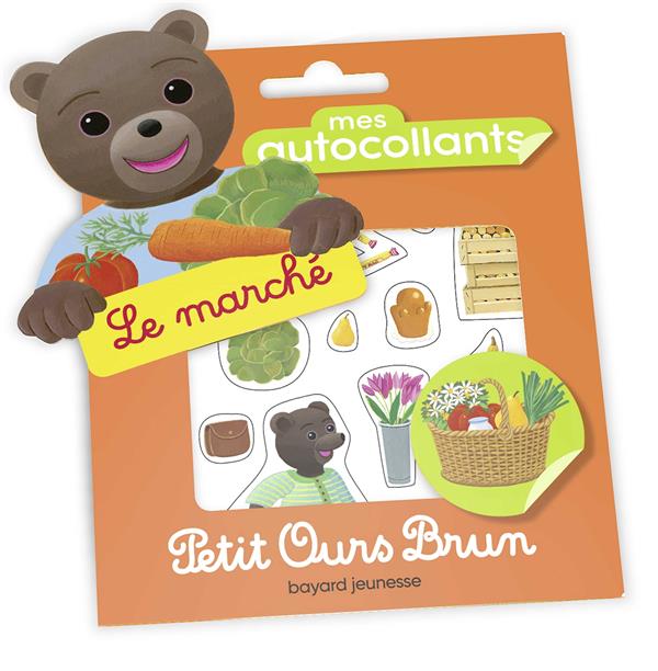 MES AUTOCOLLANTS PETIT OURS BRUN - LE MARCHE