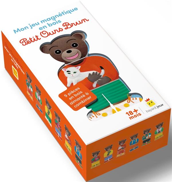 MON JEU MAGNETIQUE EN BOIS PETIT OURS BRUN