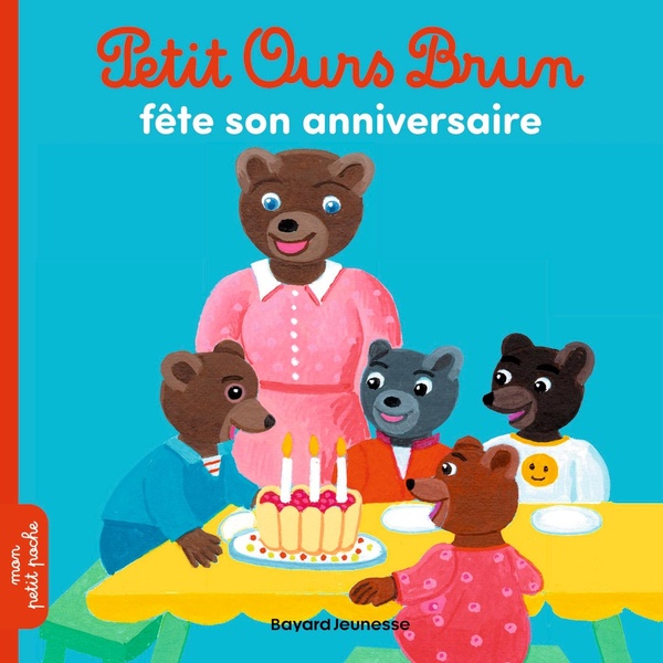 PETIT OURS BRUN FETE SON ANNIVERSAIRE