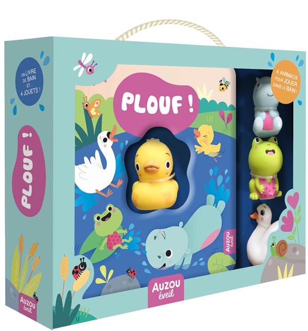 PLOUF ! 4 ANIMAUX POUR JOUER DANS LE BAIN !