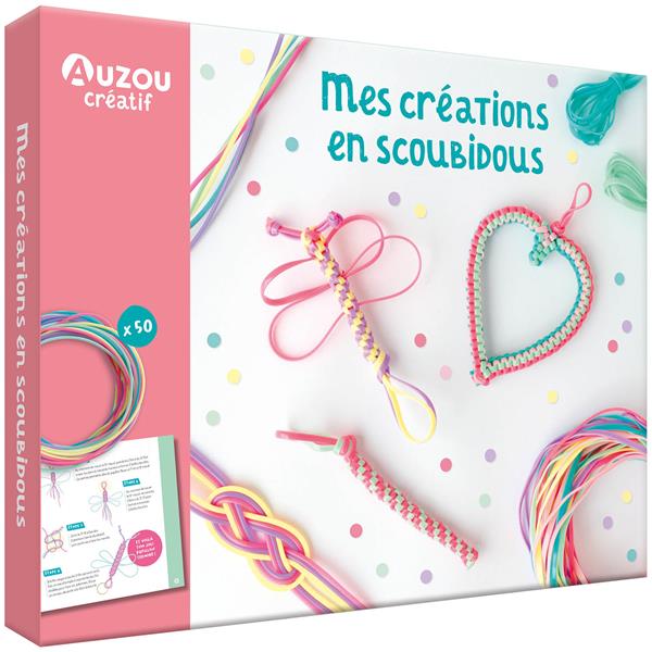 MON COFFRET D'ARTISTE - MES CREATIONS EN SCOUBIDOUS