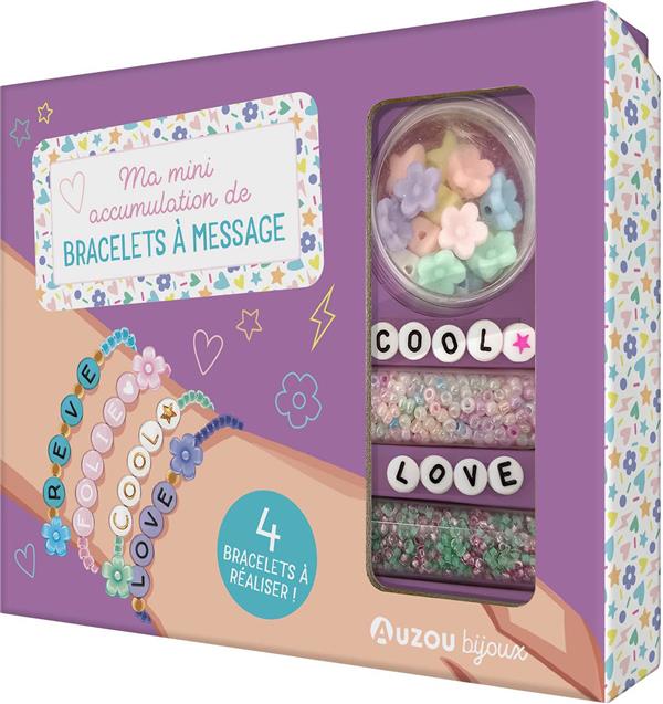 MON SUPERBE BIJOU - MA MINI ACCUMULATION DE BRACELETS A MESSAGE - JOUET