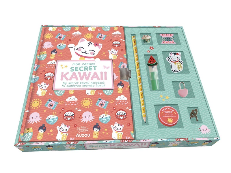 MA PAPETERIE CREATIVE - MON COFFRET DE PAPETERIE KAWAII