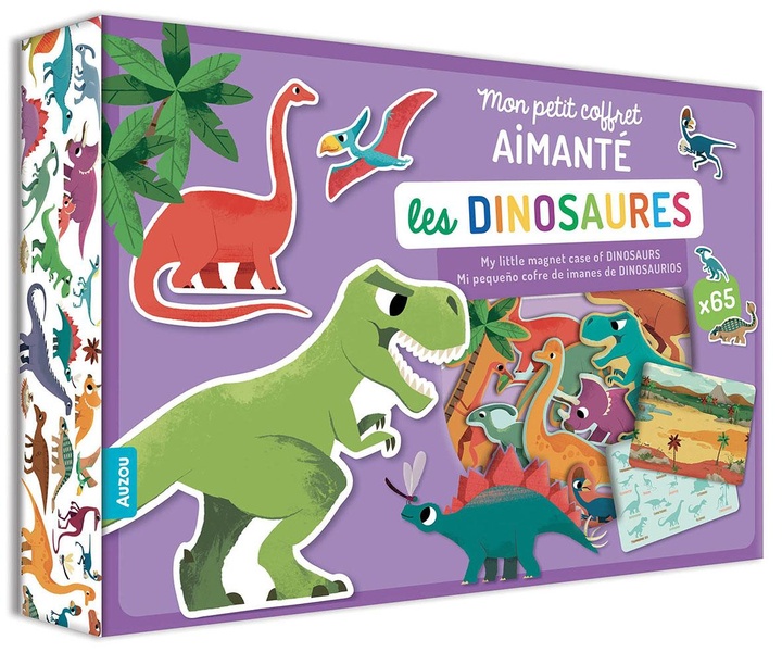 MON PETIT COFFRET AIMANTE - LES DINOSAURES