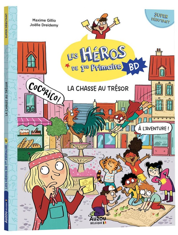 LES HEROS DE 1RE PRIMAIRE EN BD - SUPER DEBUTANT - LA CHASSE AU TRESOR