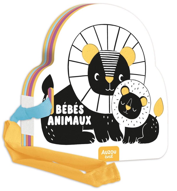 MON PREMIER LIVRE POUSSETTE EN NOIR ET BLANC - BEBES ANIMAUX