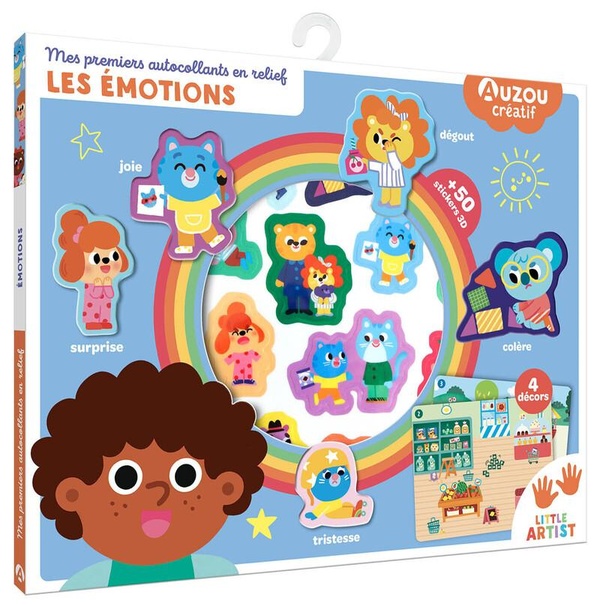 MES PREMIERS AUTOCOLLANTS EN RELIEF - LES EMOTIONS