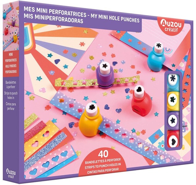 MES MINI PERFORATRICES - 40 BANDELETTES A PERFORER