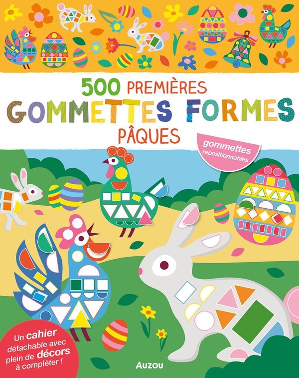 500 GOMMETTES FORMES PAQUES