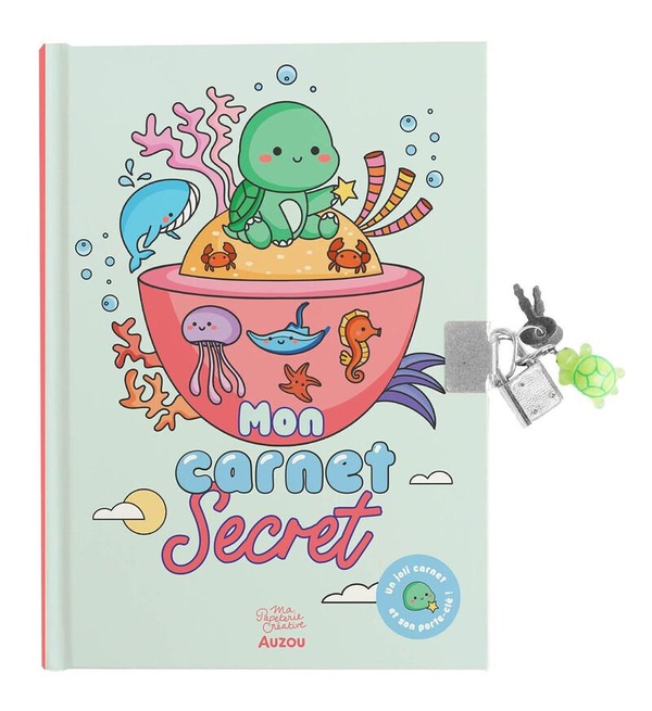 MON CARNET SECRET - PORTE-CLE TORTUE