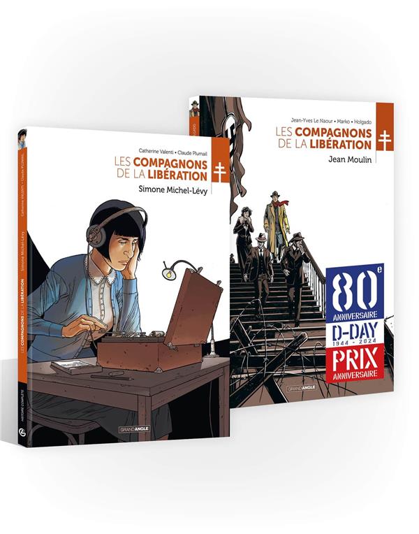 LES COMPAGNONS DE LA LIBERATION - PACK 80 ANS DEBARQUEMENT MOULIN/MICHEL-LEVY