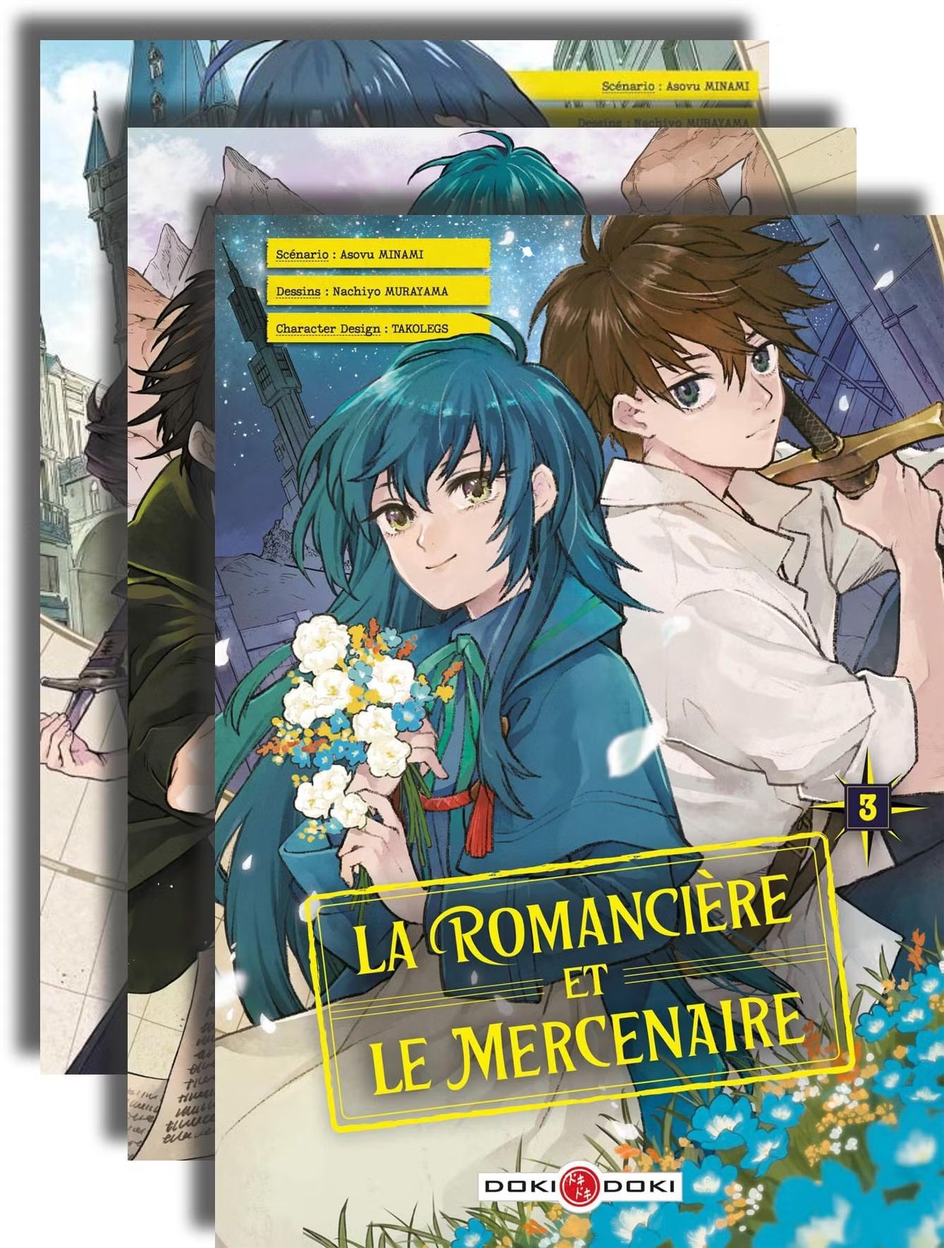 LA ROMANCIERE ET LE MERCENAIRE - T01 - LA ROMANCIERE ET LE MERCENAIRE - ECRIN VOL. 01 A VOL 03