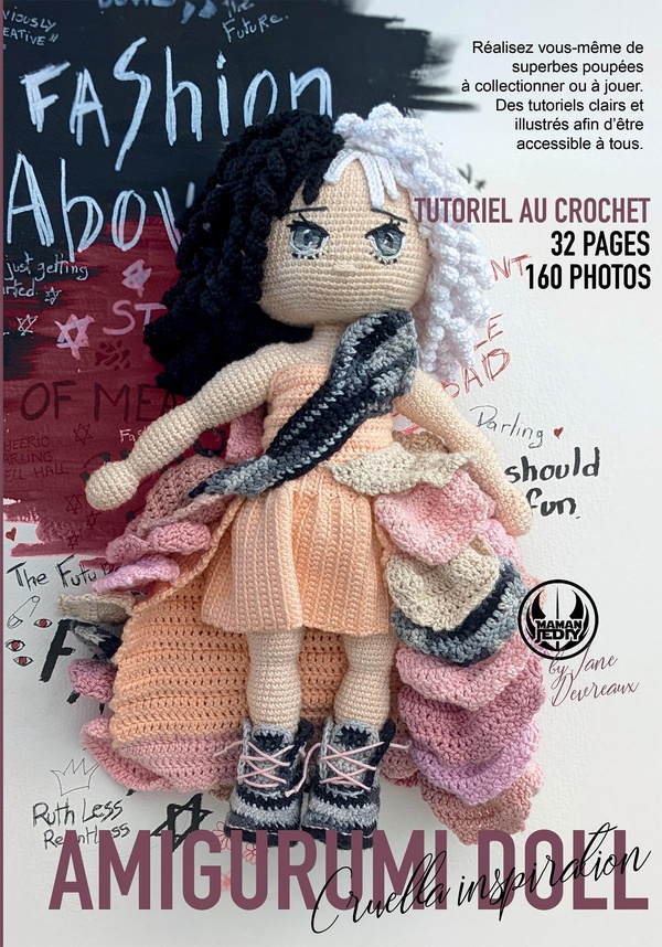 AMIGURUMI DOLL - PATRON AU CROCHET INSPIRATION CRUELLA 2