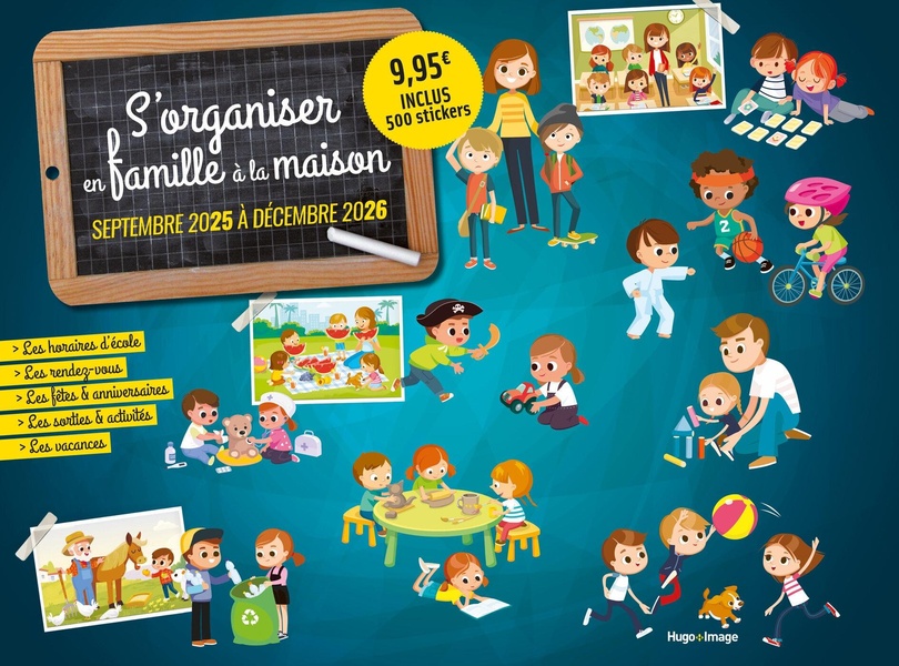 CALENDRIER S'ORGANISER EN FAMILLE 2025-2026