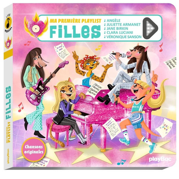 LIVRE MUSICAL - MA PREMIERE PLAYLIST FILLES - AUDIO