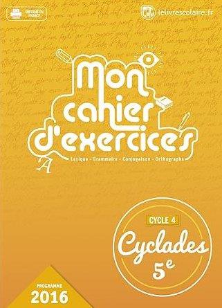 CAHIER D'EXERCICES FRANCAIS 5E