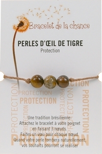 BRACELET DE LA CHANCE - PERLES D'OEIL DE TIGRE
