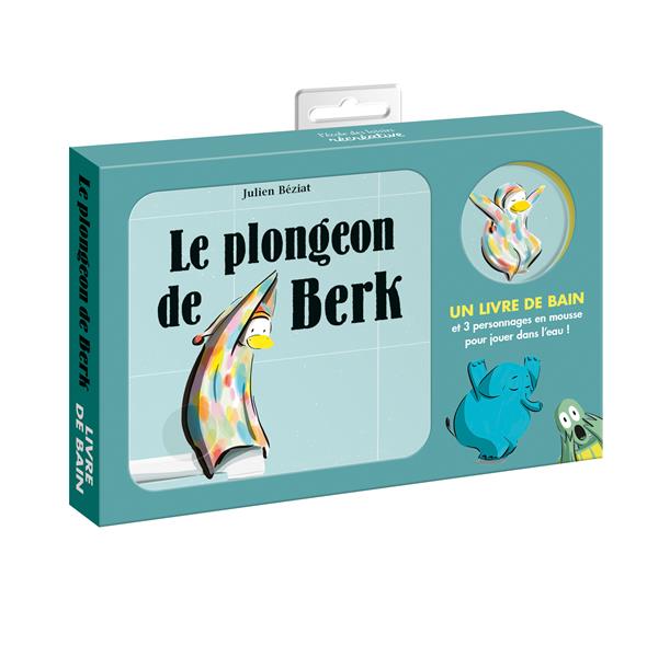 Le plongeon de berk ! (livre de bain) - 3 personnages en mousse pour jouer dans l'eau !