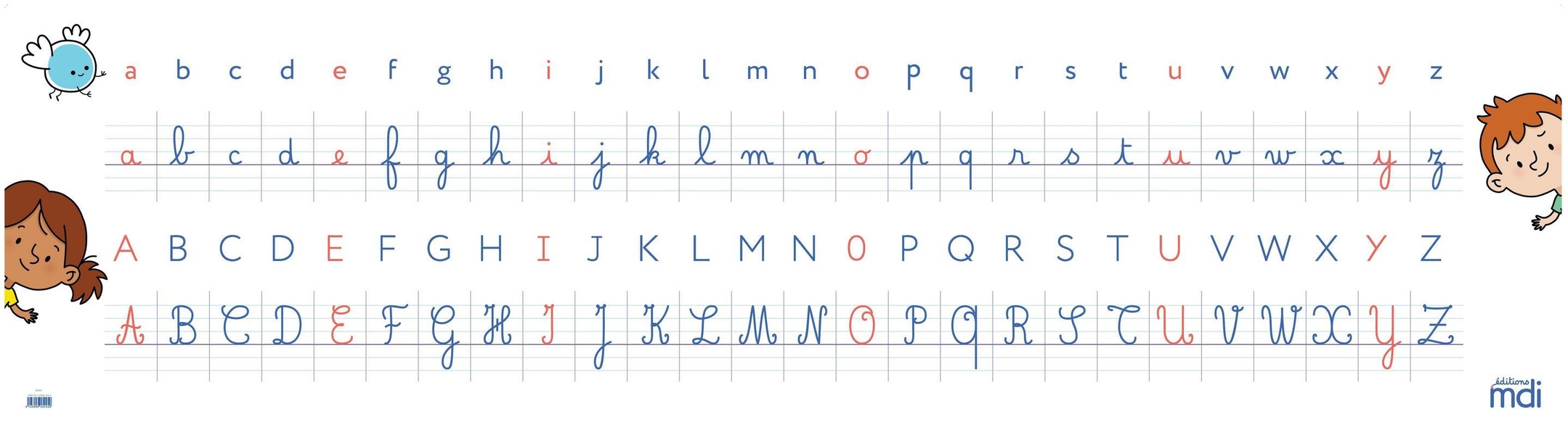 Mdi - frise murale de l'alphabet - 2020
