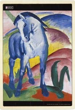 Puzzles art - cheval bleu 35 pieces