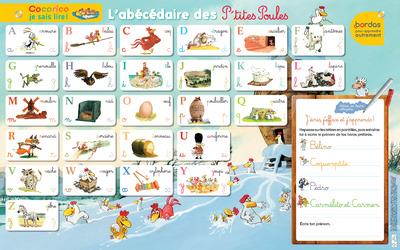 Les posters effacables - l'abecedaire des p'tites poules
