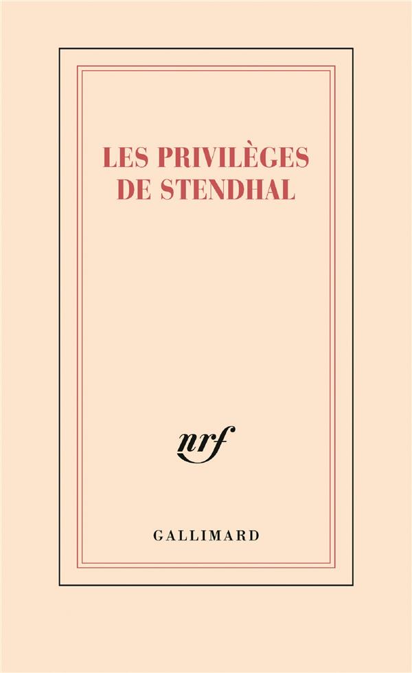 Carnet -les privileges de stendhal