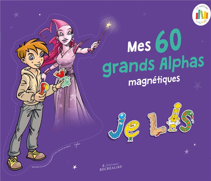 Mes 60 grands alphas magnetiques - aimants pour tableau - la methode de lecture les alphas gs-cp