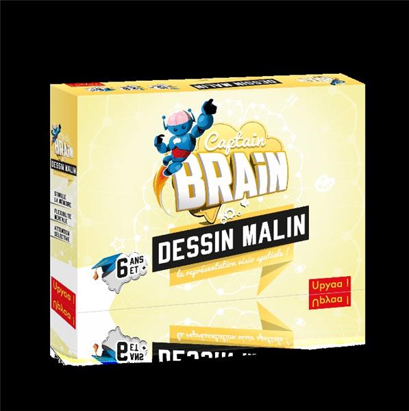 CAPTAIN BRAIN  - DESSIN MALIN - REPRESENTATION VISIO SPATIALE - 6+
