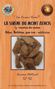 ENCENS RARES : LA SIRENE DU MONT ATHOS - LA TENTATION DES MOINES - MEDITATION - 25 GR