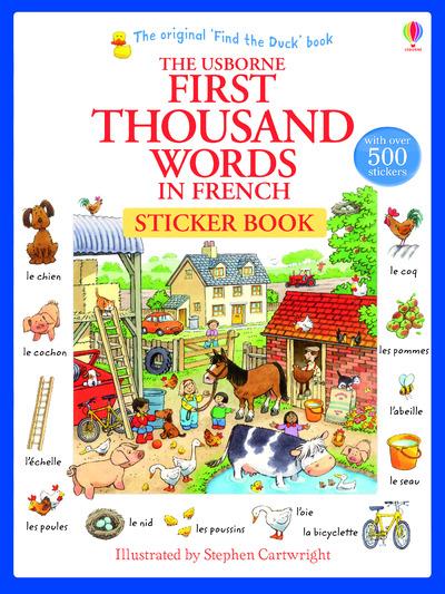 First thousand words in french sticker book