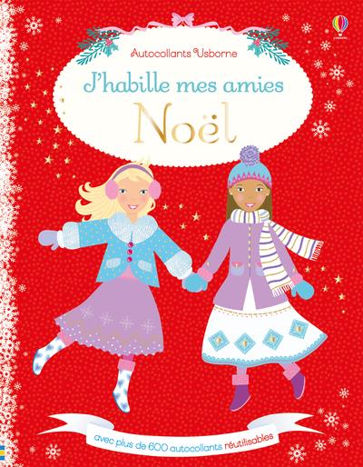 J'habille mes amies - noel - autocollants usborne