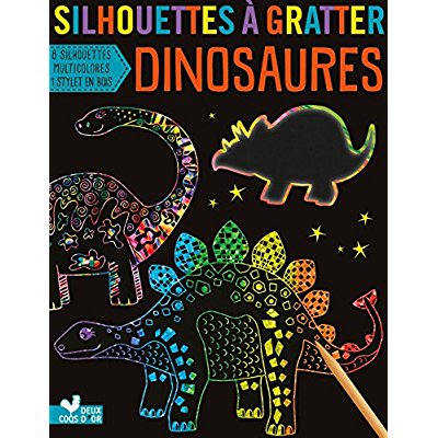 SILHOUETTES A GRATTER - DINOSAURES