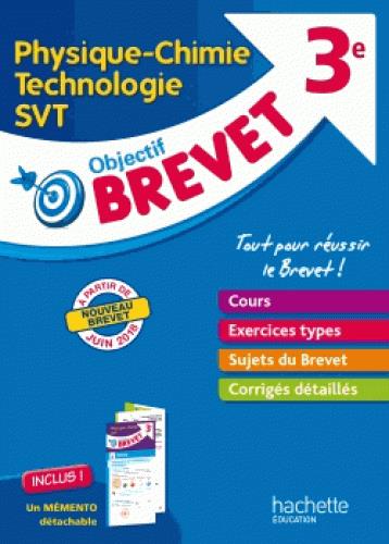 Objectif brevet physique-chimie-svt-technologie + depliant