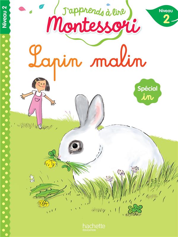 Lapin malin, niveau 2 - j'apprends a lire montessori
