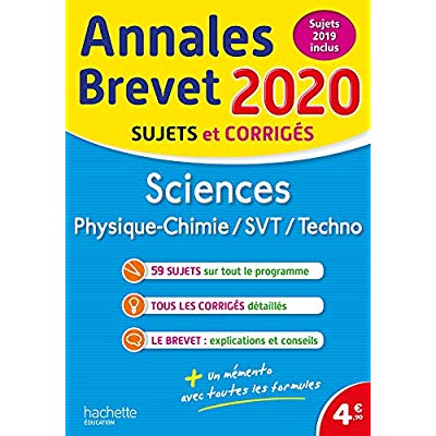 Annales brevet 2020 sciences