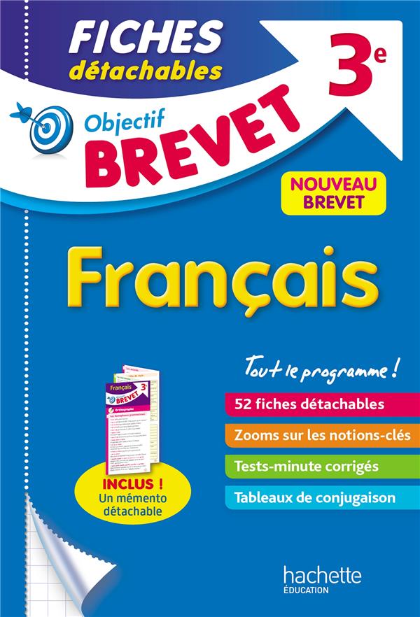Objectif brevet 3e - fiches detachables francais