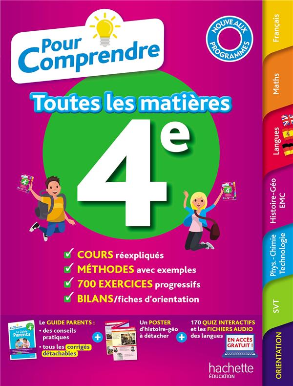 Pour comprendre toutes les matieres 4e