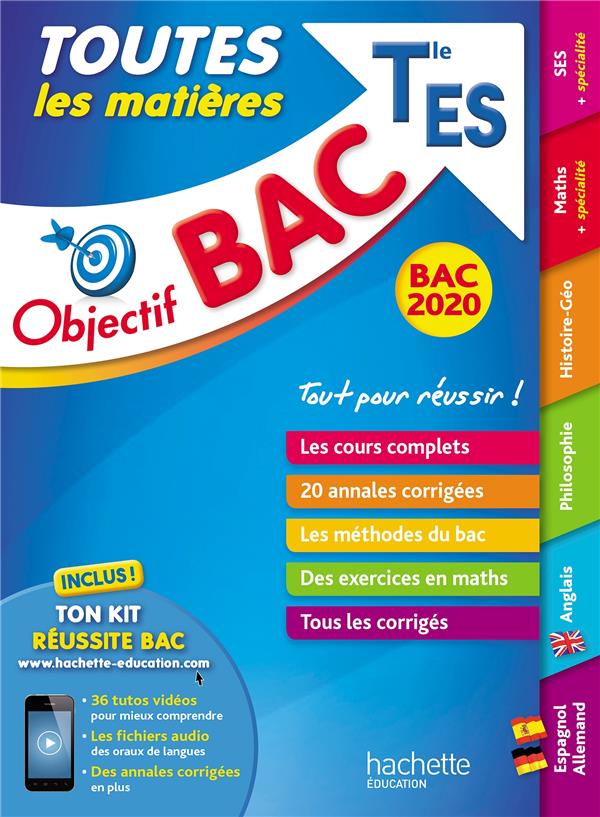 Objectif bac 2020 toutes les matieres term es