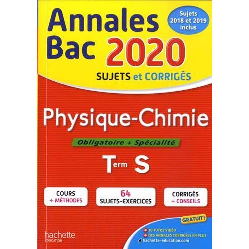 Annales bac 2020 physique chimie term s