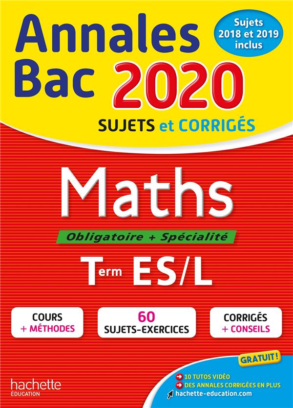 Annales bac 2020 maths term es