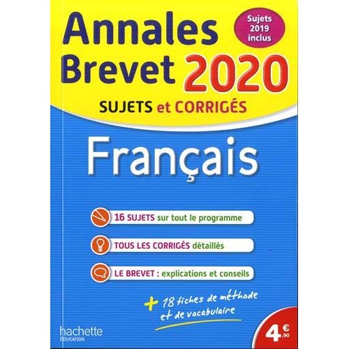 Annales brevet 2020 francais