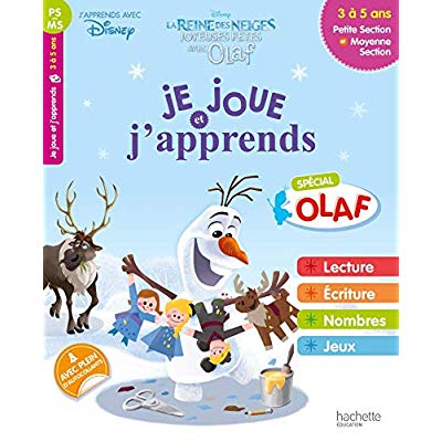Disney - reine des neiges - je joue et j'apprends avec olaf - ps a ms 3-5 ans