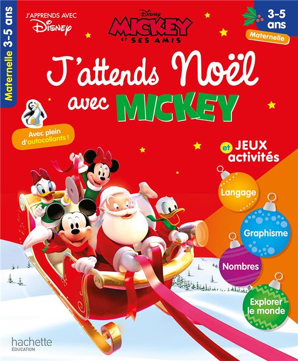 J'attends noel avec mickey (3-5 ans - petite section, moyenne section - grande section)