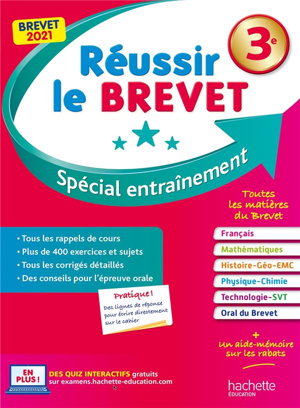 Reussir le brevet 2021 : nouveau brevet 3e