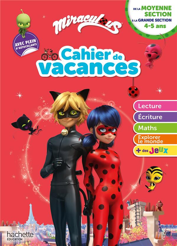 Miraculous - cahier de vacances 2020, de la moyenne section a la grande section