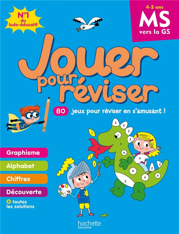 Jouer pour reviser - de la moyenne a la grande section 4-5 ans - cahier de vacances 2020