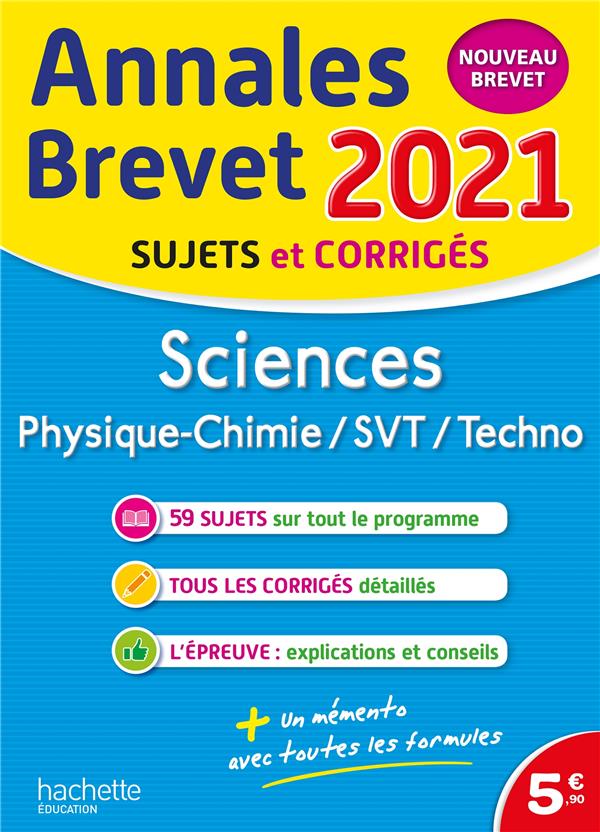 Annales brevet 2021 sciences